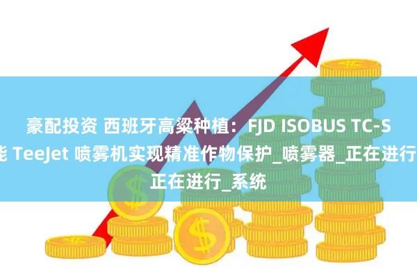 豪配投资 西班牙高粱种植:FJD ISOBUS TC-SC 赋能 TeeJet 喷雾机实现精准作物保护_喷雾器_正在进行_系统