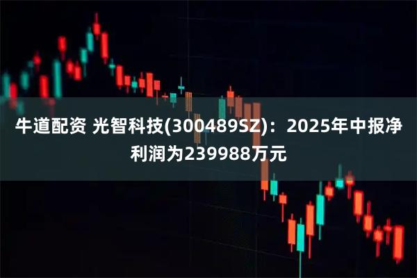 牛道配资 光智科技(300489SZ):2025年中报净利润为239988万元
