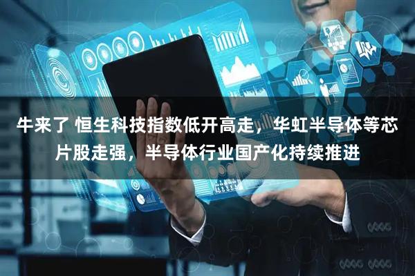 牛来了 恒生科技指数低开高走，华虹半导体等芯片股走强，半导体行业国产化持续推进